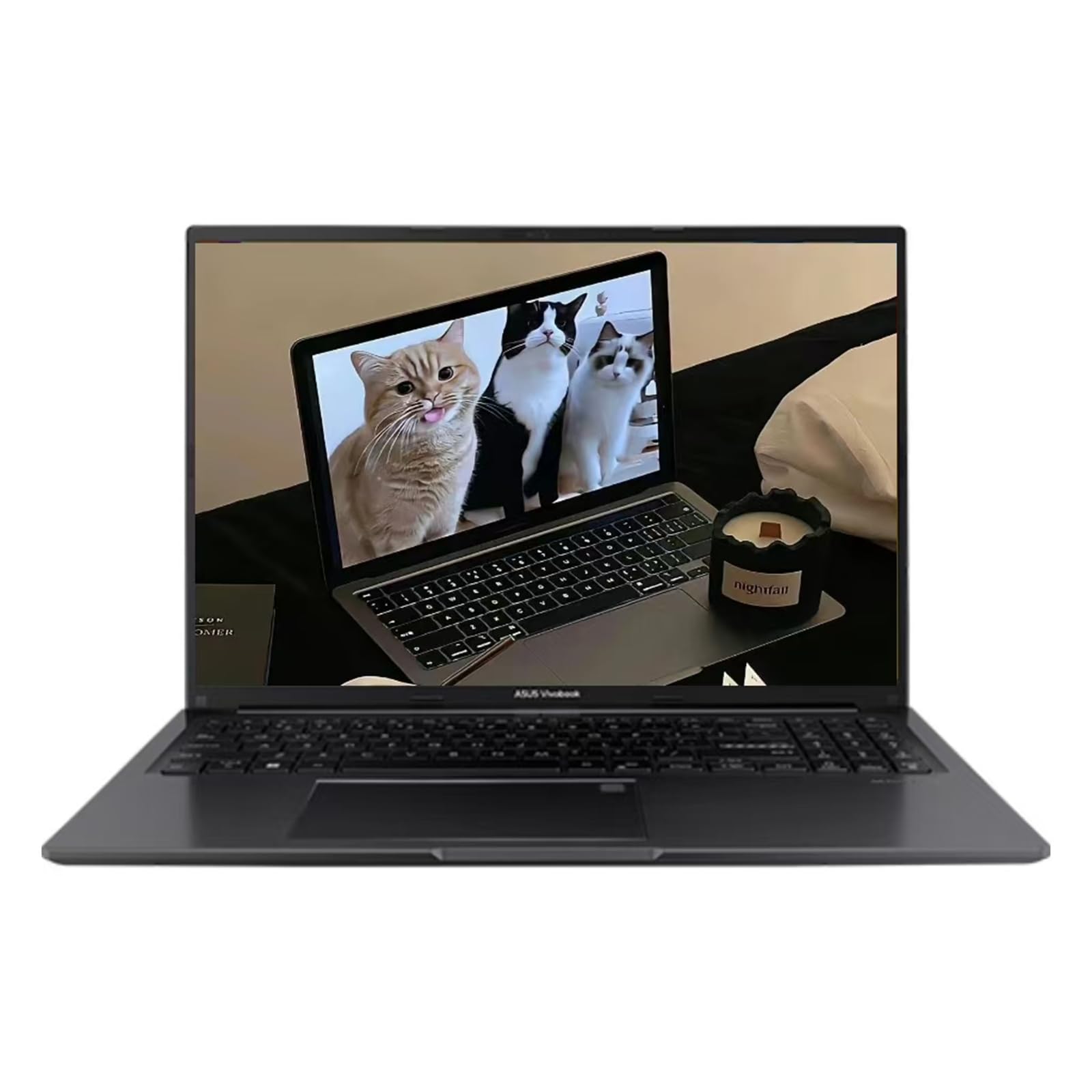 ASUS Vivobook 16インチ ノートPC ブラック 13th Gen ASUS Notebook Vivobook 16 polegadas WUXGA IPS, Intel i7-1355U